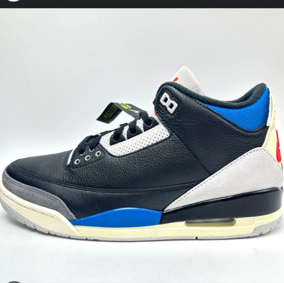 EUC!! Nike(10), Jordan 3 Retro OG 'RARE AIR'- Black Cement - Picture 2 of 8